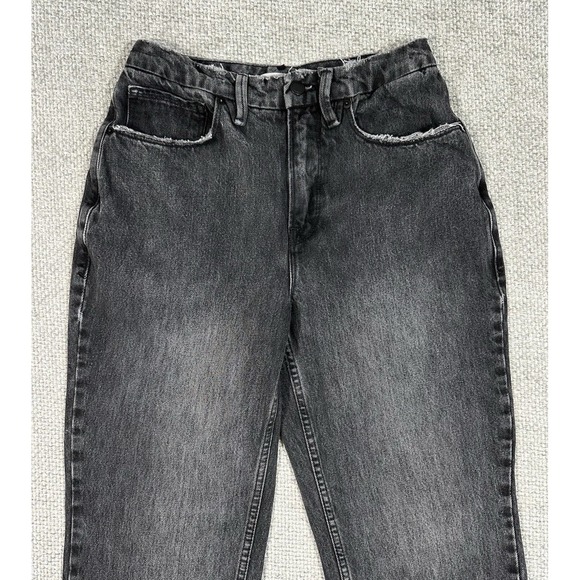 Good American Jeans Womens 27/4 Black Good Heritage Straight Stretch GNDU999BT - Picture 4 of 14